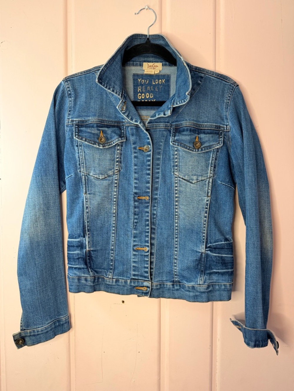 Dick & Jayne Denim Jacket - Light Blue Women's Jean Jacket Sz Medium